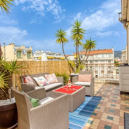 公寓 Le Mantega - F2 Moderne,centre Ville, 2 Grandes Terrasses,climatisation, Ascenseur 尼斯