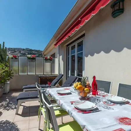 Le Mantega - F2 Moderne,centre Ville, 2 Grandes Terrasses,climatisation, Ascenseur 尼斯