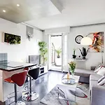 Le Mantega - F2 Moderne,centre Ville, 2 Grandes Terrasses,climatisation, Ascenseur Apartman Nizza