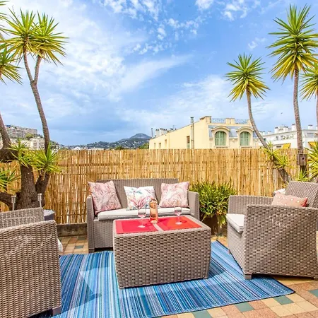 Le Mantega - F2 Moderne,centre Ville, 2 Grandes Terrasses,climatisation, Ascenseur Nizza