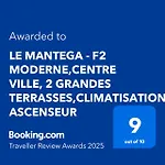 Le Mantega - F2 Moderne,centre Ville, 2 Grandes Terrasses,climatisation, Ascenseur Апартаменты *