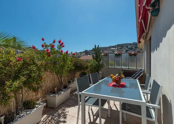 Le Mantega - F2 Moderne,centre Ville, 2 Grandes Terrasses,climatisation, Ascenseur